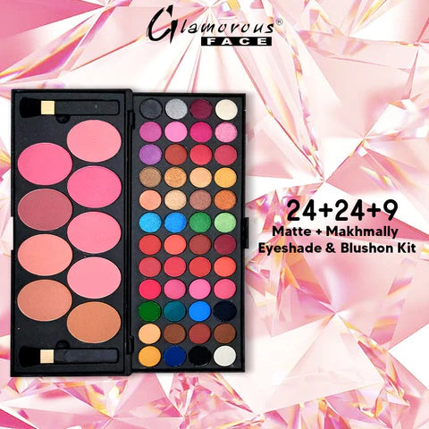Glamorous Face 24+24+9 Matte, Velvet Eyeshade & Blushon Kit