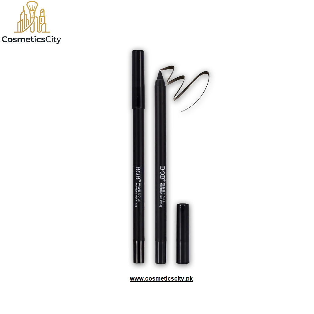 BOB Keen Black 24H Pencil Gel Liner Waterproof - Creamy Touch Big Eyes - Black