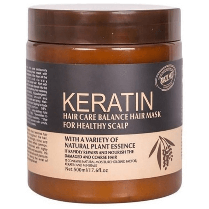 Keratin Hair Mask Brazil Nut for Healthy Scalp 500ml (Imprted)