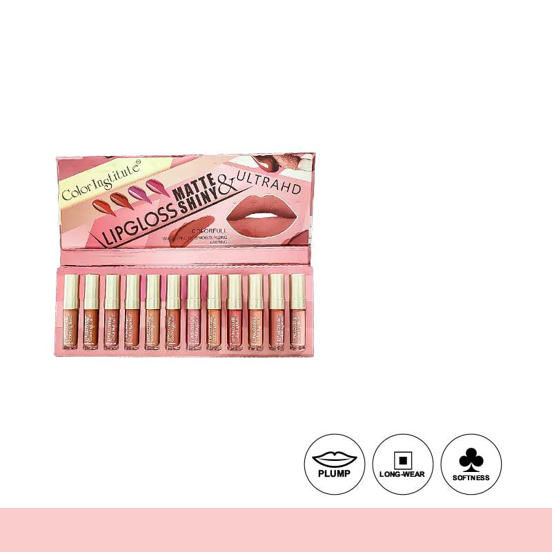 Color Institute Lip Gloss 12 Pieces Pack