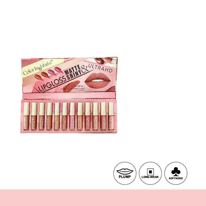 Color Institute Lip Gloss 12 Pieces Pack