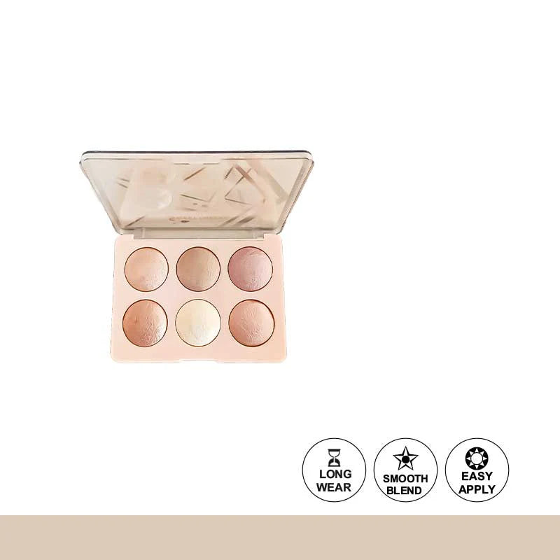 Color Institute 6 in 1 Terra cotta blushon & Highlighter Kit