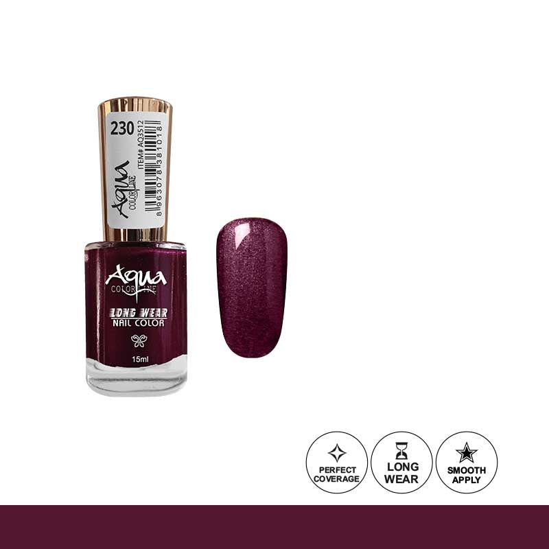 Aqua Color Line 50 Colors Long Wear Nail Polish