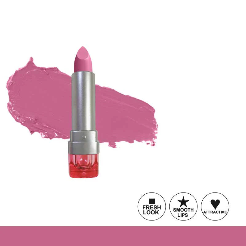 Glamorous Face Matte Lipstick Vitamin & Aloe Vera Extracts (Pink Case) (40 Colors)