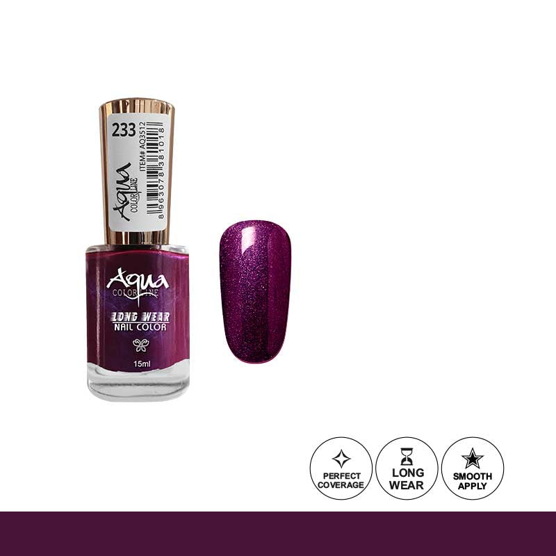 Aqua Color Line 50 Colors Long Wear Nail Polish