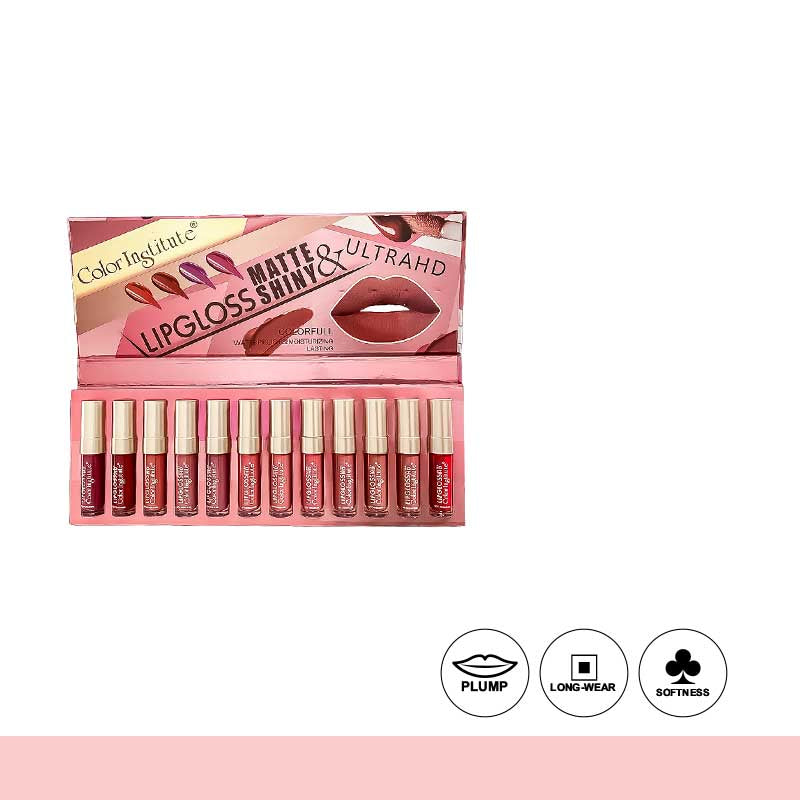 Color Institute Lip Gloss 12 Pieces Pack