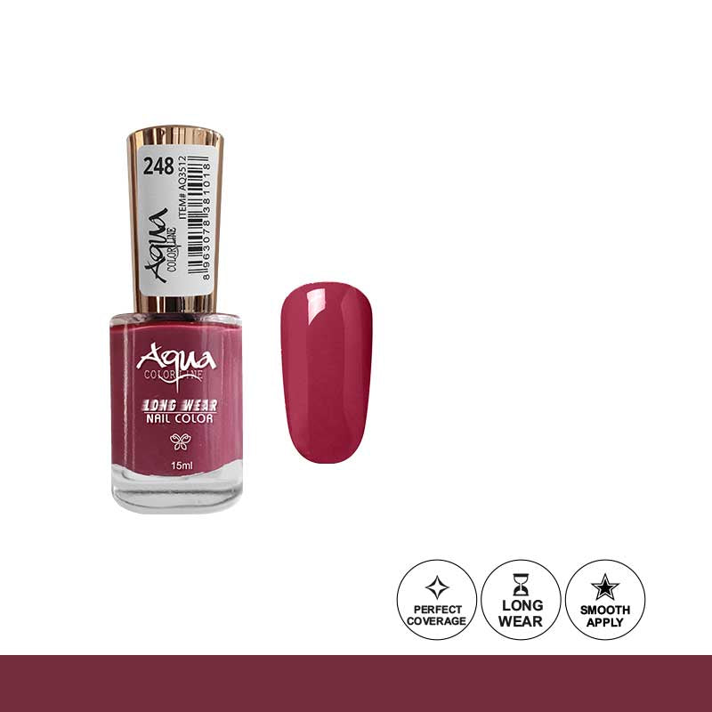 Aqua Color Line 50 Colors Long Wear Nail Polish