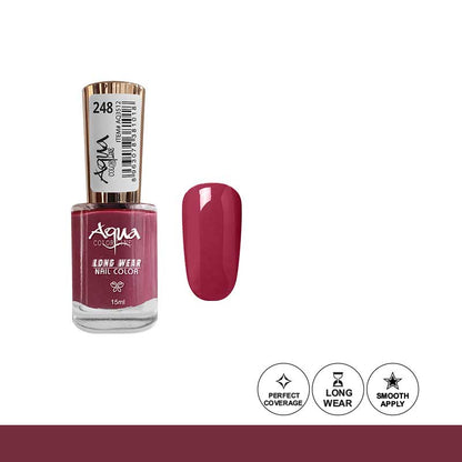 Aqua Color Line 50 Colors Long Wear Nail Polish