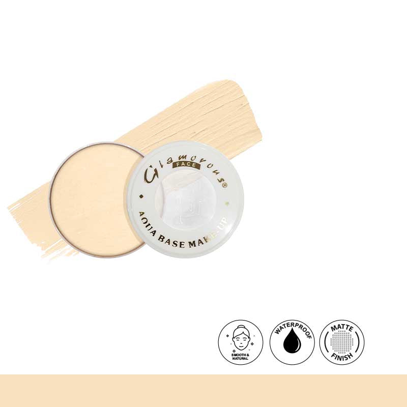Glamglow Aqua Base Mask packaging with a wooden applicator on a white background