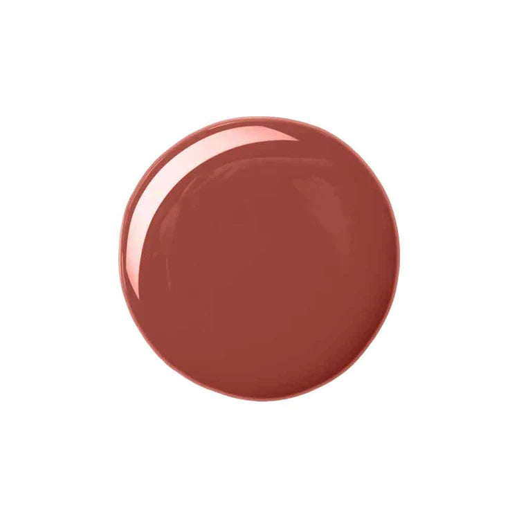 Red ceramic plate on a white background