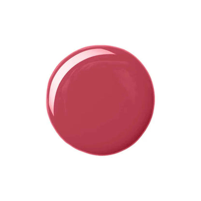 Red ceramic plate on a white background