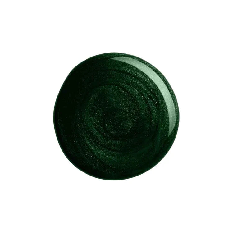 Green ceramic knob on a white background