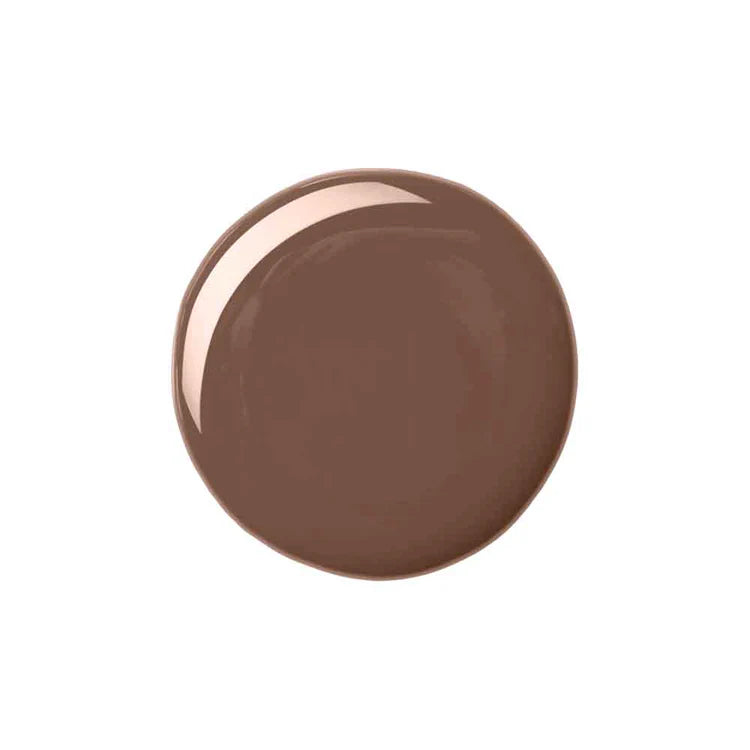 Brown ceramic plate on a white background