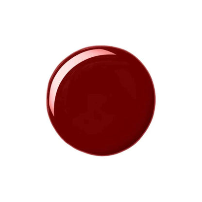 Red ceramic plate on a white background