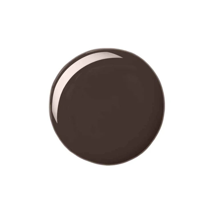 Brown ceramic plate on a white background
