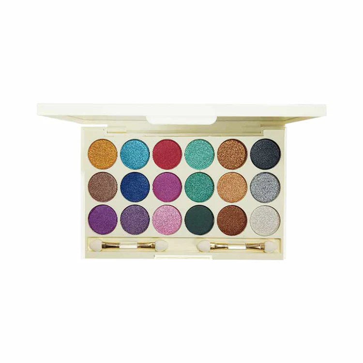 Glamorous Face 18 Color Wet Makhmally Eyeshade Kit – Highly Pigmented Shimmer & Matte Eyeshadow Palette