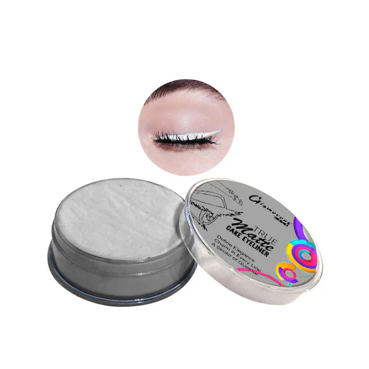 Glamorous Face True Matte Cake Eyeliner | Long Lasting Smudge-Proof Black Eyeliner