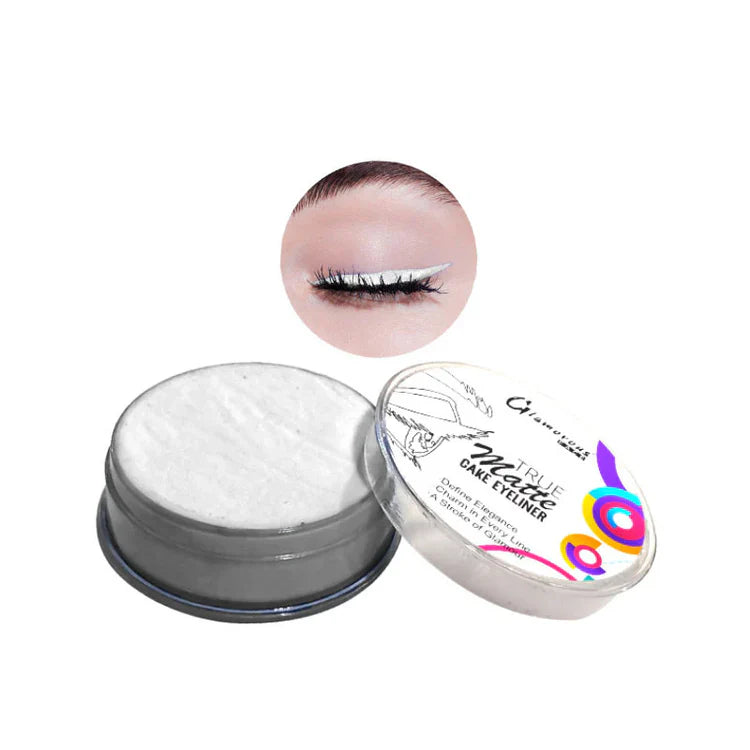 Glamorous Face True Matte Cake Eyeliner | Long Lasting Smudge-Proof Black Eyeliner