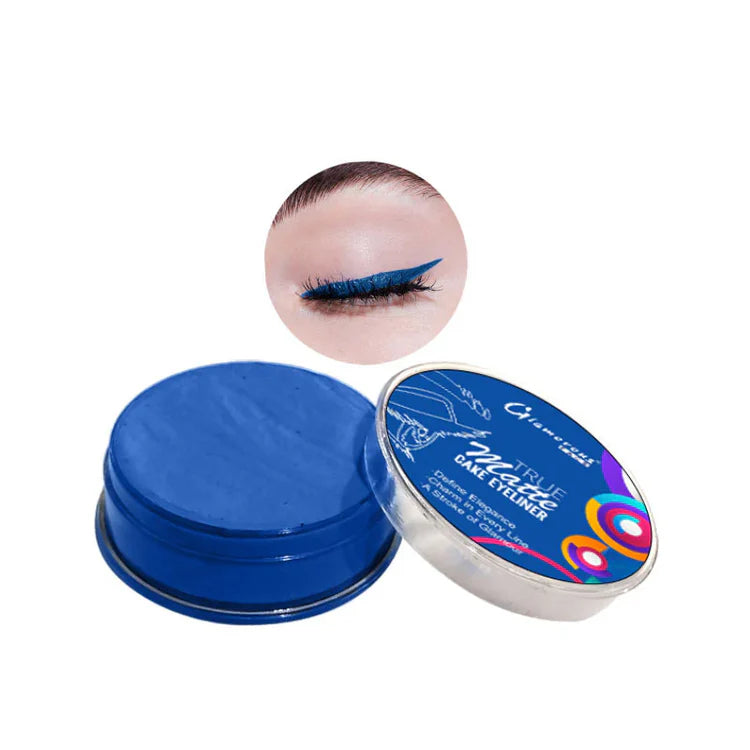Glamorous Face True Matte Cake Eyeliner | Long Lasting Smudge-Proof Black Eyeliner