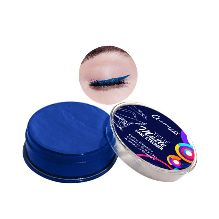Glamorous Face True Matte Cake Eyeliner | Long Lasting Smudge-Proof Black Eyeliner