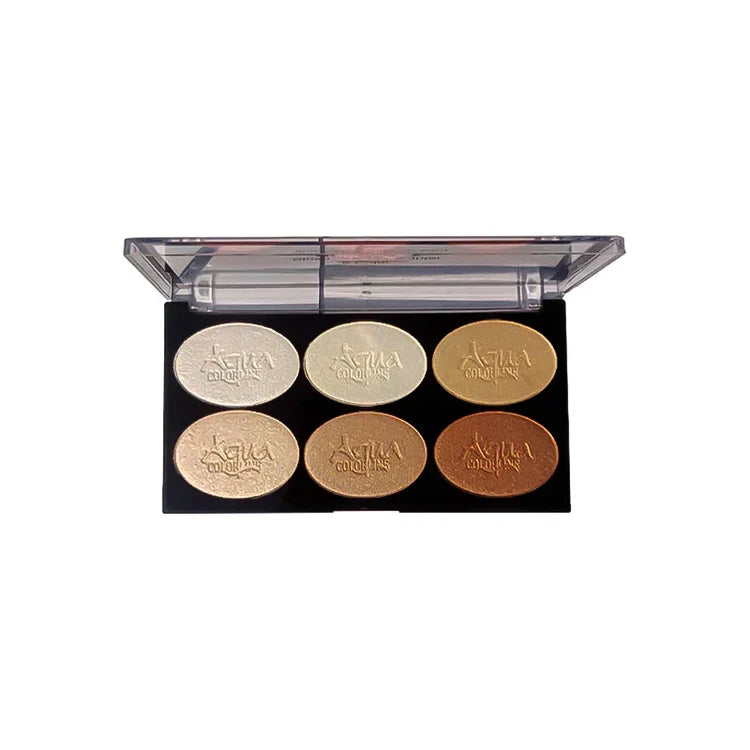 AQUA COLOR LINE 6x1 HIGHLIGHTER BLUSHON  (4GROUPS)