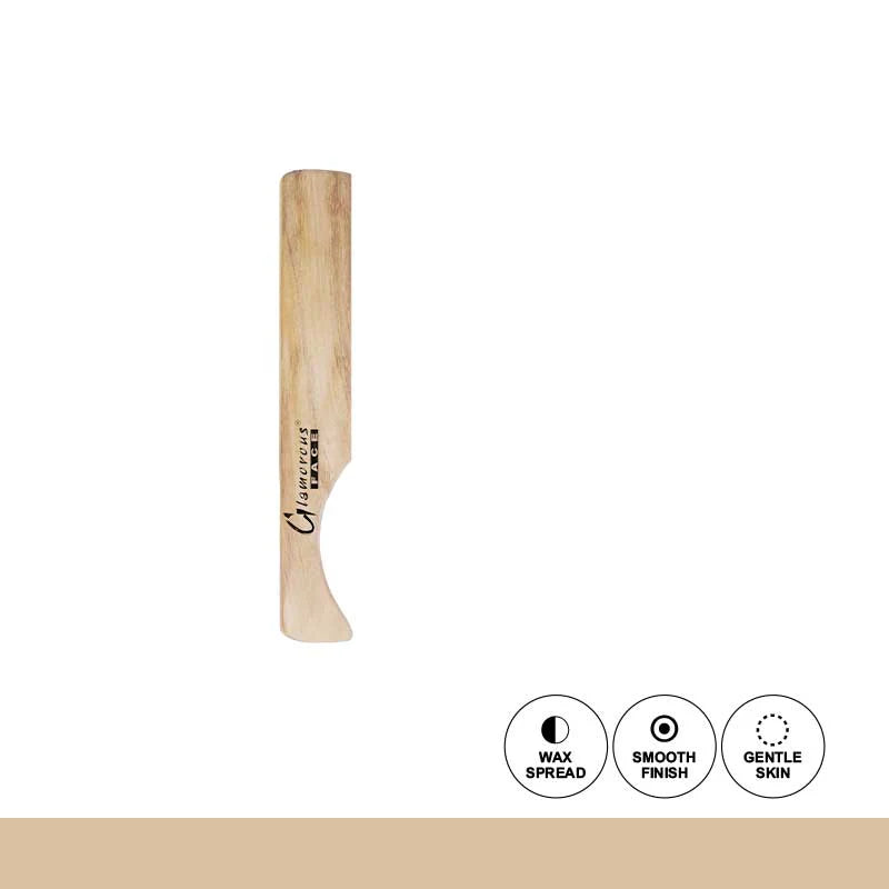 GLAMOROUS FACE Wooden Wax Spatula Wooden Waxing Applicator Sticks