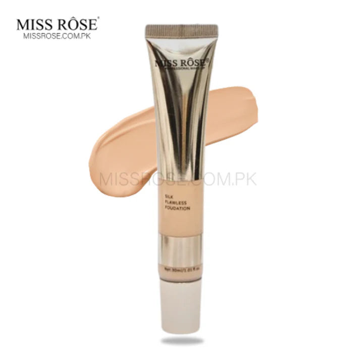 Miss Rose Silk Flawless Foundation – Long Lasting Full Coverage Makeup Foundation