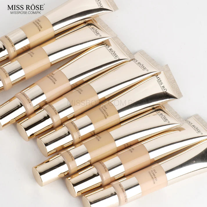 Miss Rose Silk Flawless Foundation – Long Lasting Full Coverage Makeup Foundation