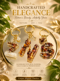 Personalized Resin Initial Keychain