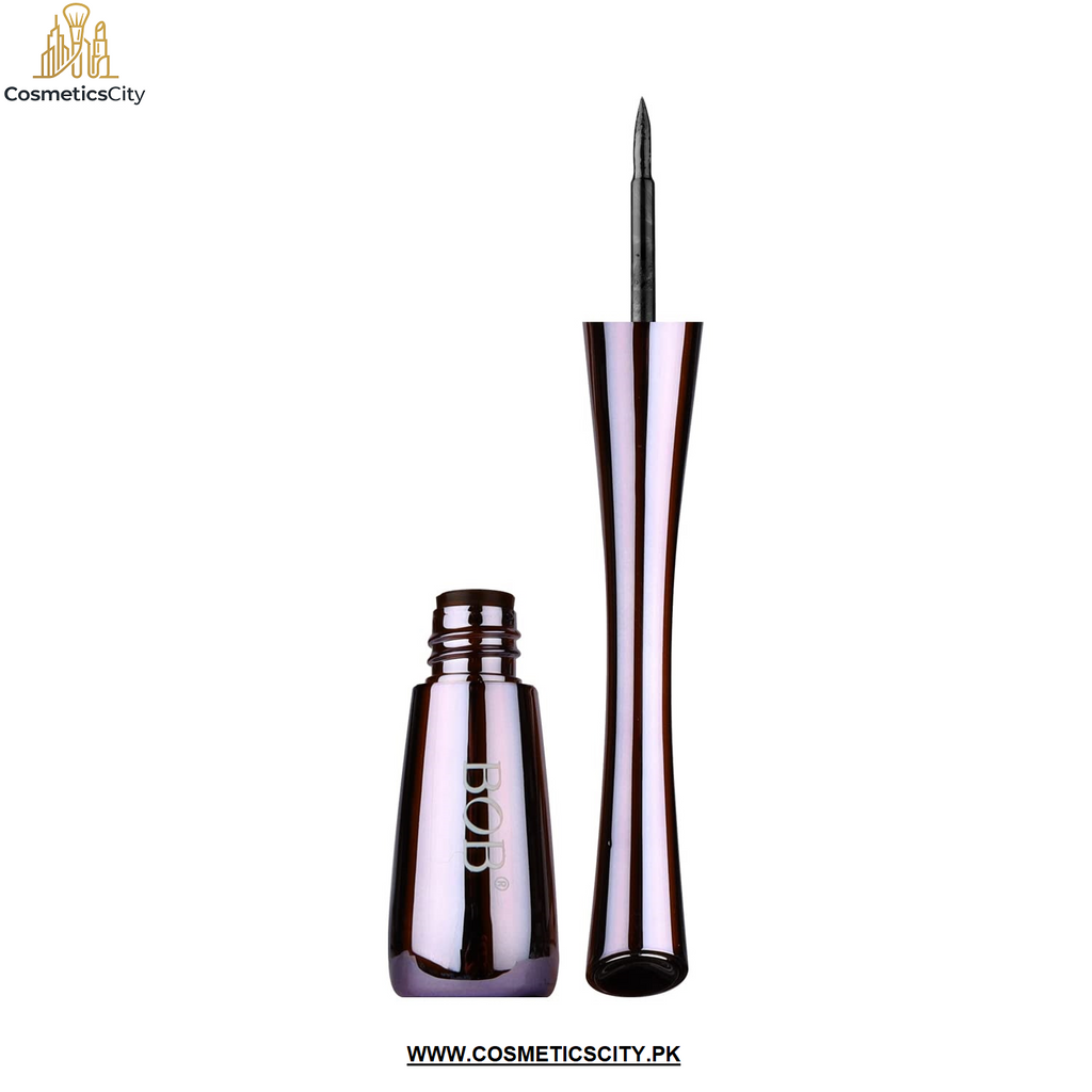 BOB Black Liquid Eyeliner 5ml – Waterproof, Smudgeproof & 24H Long Wearing