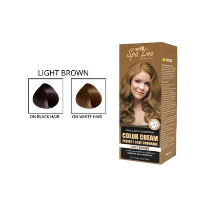 Spa line by Glamorous Face Hair Color Cream Perfect Gray Coverage