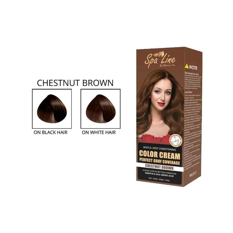 Spa line by Glamorous Face Hair Color Cream Perfect Gray Coverage