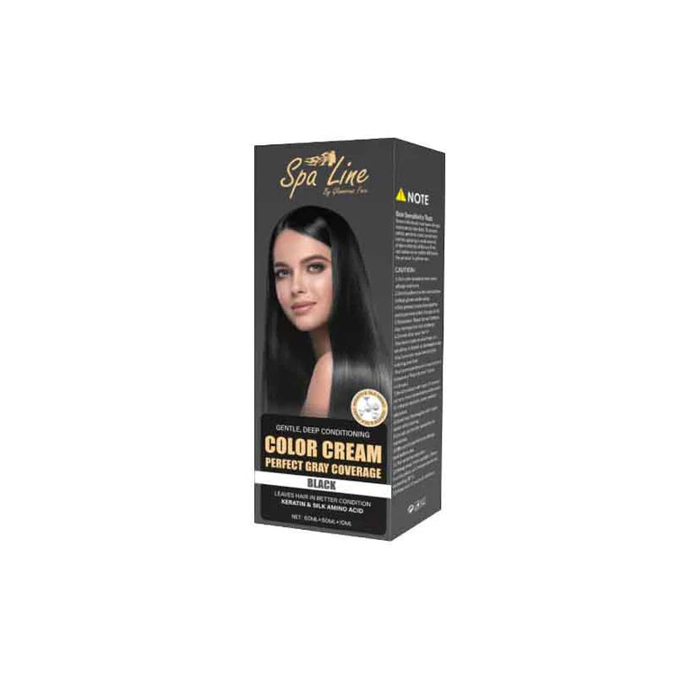 Spa line by Glamorous Face Hair Color Cream Perfect Gray Coverage