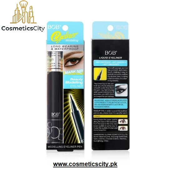 BOB Marker Liner Waterproof Liquid Eyeliner Pen – Bright Black