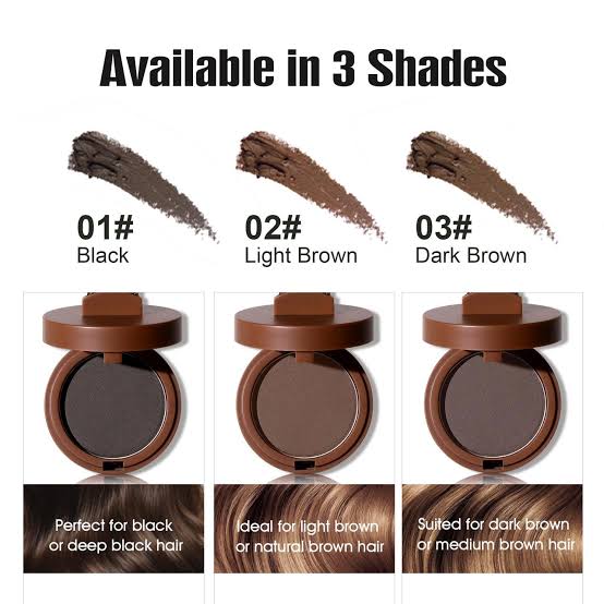 BOB High Dense Hairline Powder 4g – Instant Hair Root Cover & Hairline Concealer
