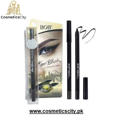 BOB Keen Black 24H Pencil Gel Liner Waterproof - Creamy Touch Big Eyes - Black