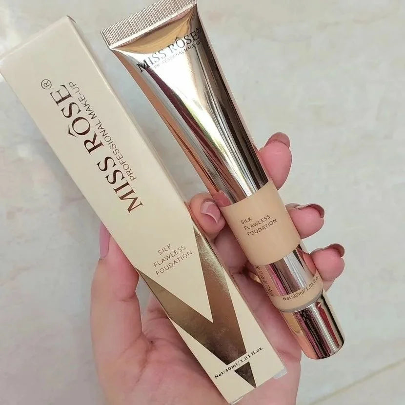 Miss Rose Silk Flawless Foundation – Long Lasting Full Coverage Makeup Foundation