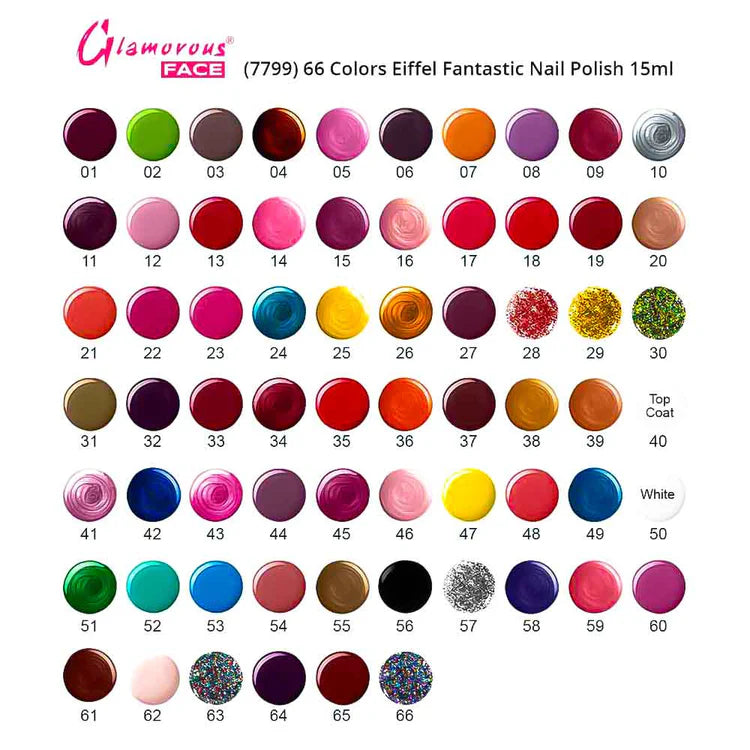 Glamorous Face Fast Dry Fantastic Nail Polish (66 Colors)