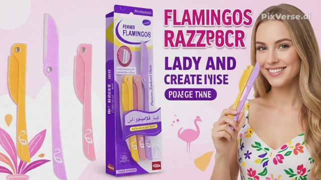 Flamingo Body Razor for Women – Smooth & Gentle Shaving Razor for Legs, Arms & Underarms