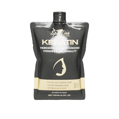 Spa Line By Glamorous Face Keratin Professional Hair Straight Rebounding – For Colored, Damaged, and Curly Hair